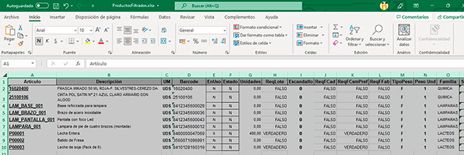 SIGA. Sistema Integral de Gestion de Almacenes.
